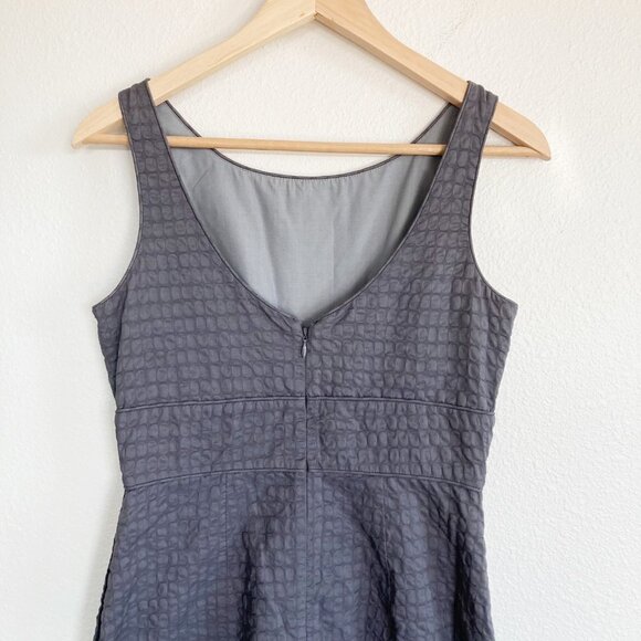 J Crew Fit & Flare Sleeveless Textured Dress - Picture 5 of 7